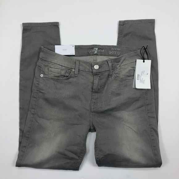 Seven for all Mankind Grey Skinny Jeans - Picture 3 of 5